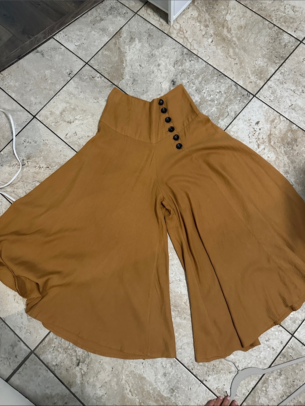 MUSTARD SEED High Waist cropped flowy pants